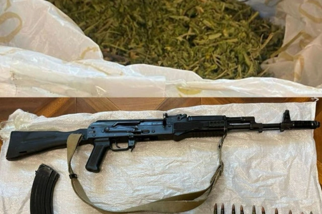 У жителей Хызынского района обнаружено оружие и наркотики
